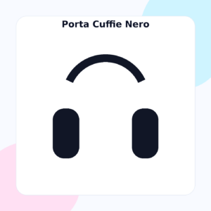 Porta Cuffie Nero
